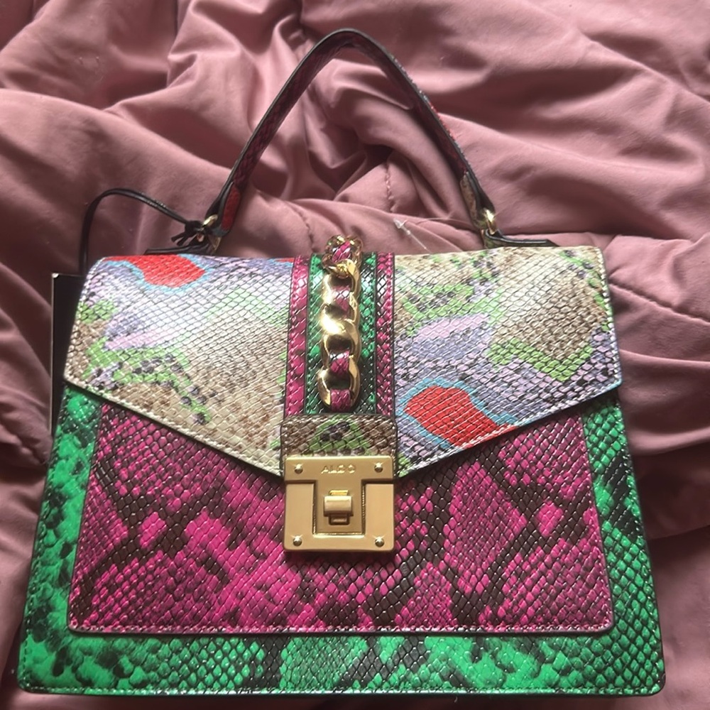 Snake print ALDO purse